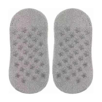 Imagem de Meia Sapatilha Antiderrapante Bebê e Infantil Com Elástico Menino Menina - Buba