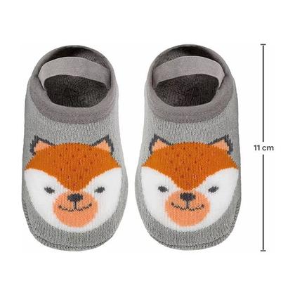 Imagem de Meia Sapatilha Antiderrapante Bebê e Infantil Com Elástico Menino Menina - Buba