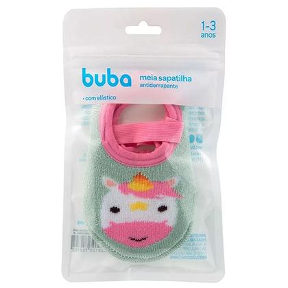 Imagem de Meia Sapatilha Antiderrapante Bebê e Infantil Com Elástico Menino Menina - Buba