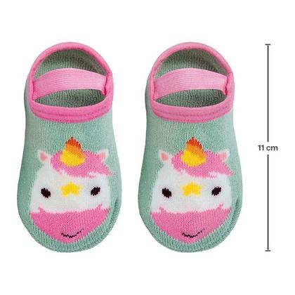 Imagem de Meia Sapatilha Antiderrapante Bebê e Infantil Com Elástico Menino Menina - Buba