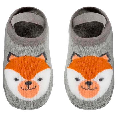 Imagem de Meia Sapatilha Antideslizante Bebê Tamanho P M com Elástico Buba