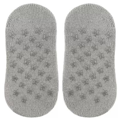 Imagem de Meia Sapatilha Antideslizante Bebê Tamanho P M com Elástico Buba