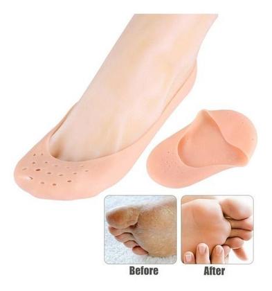 Imagem de Meia Sapatilha Hidratante Silicone Pes Anti Bolhas