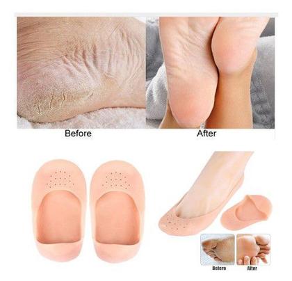 Imagem de Meia Sapatilha Hidratante Silicone Pes Anti Bolhas