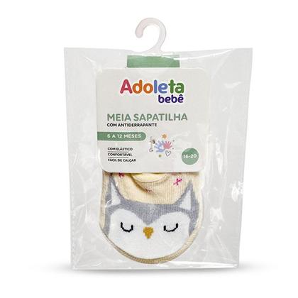 Imagem de Meia Sapatilha Infantil Antiderrapante (06 a 12Meses) e (01 a 03Anos) Adoleta Bebê