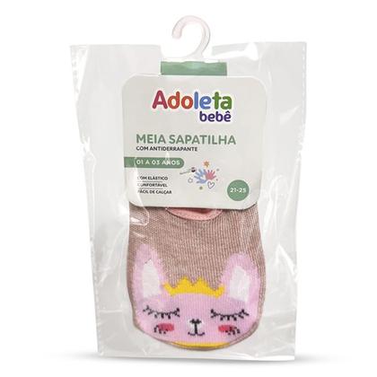 Imagem de Meia Sapatilha Infantil Antiderrapante (06 a 12Meses) e (01 a 03Anos) Adoleta Bebê
