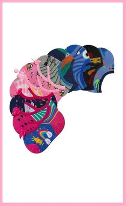 Imagem de Meia Sapatilha Infantil Antiderrapante - Menina Bebê Arco Iris