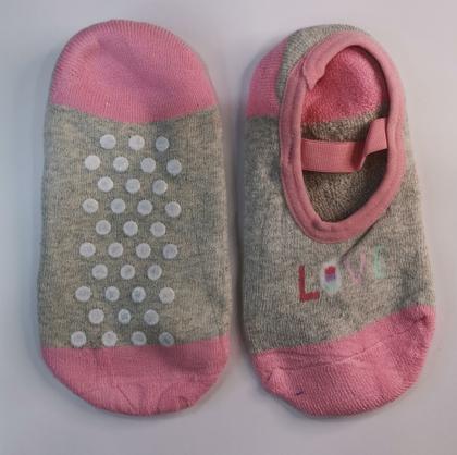 Imagem de Meia Sapatilha Pilates Infantil menina com Estampas Antiderrapante