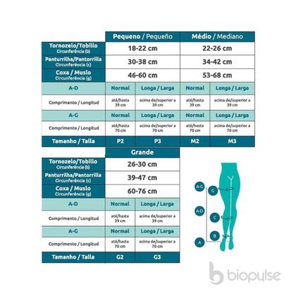 Imagem de Meia Sigvaris 3/4 Basic 20-30 Mmhg - Bege - G2