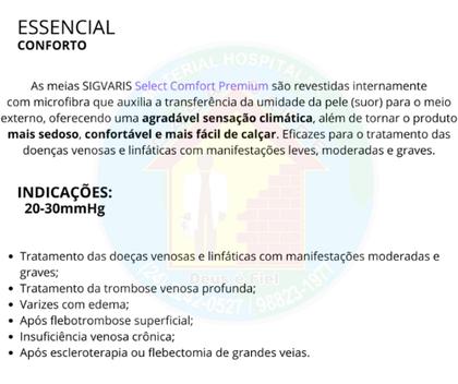 Imagem de Meia Sigvaris Essencial  Select Confort Premium