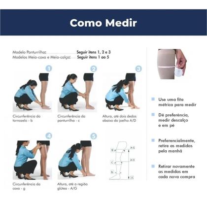 Imagem de Meia Sigvaris Media Compressão 20-30 Panturrilha 3/4