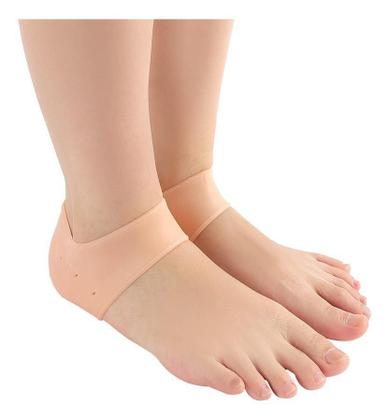 Imagem de Meia Silicone Anti Rachadura Calcanhar Hidratante Protetor