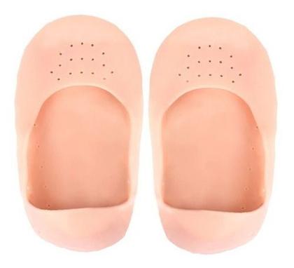 Imagem de Meia Silicone Conforto Pes Anti Bolhas Rachaduras Descamacao