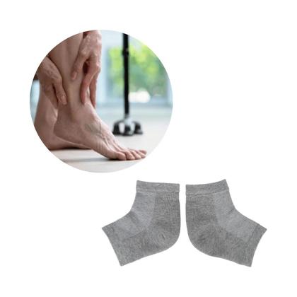 Imagem de Meia Tornozeleira Para Calcanhar Silicone Dor Rachadura