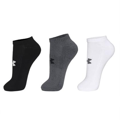Imagem de Meia Under Armour Cotton Invisivel - Pacote com 3 pares