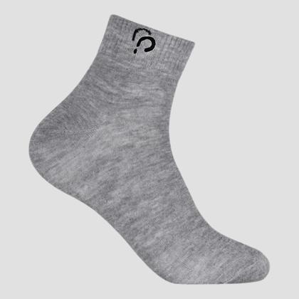 Imagem de Meia Unissex Lisa Cano Longo Kit com 3 Pares Poliéster