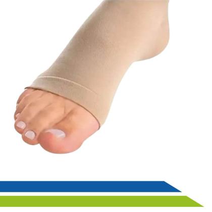 Imagem de Meia Venosan 6000 de Média Compressão 2030mmHg 3/4 Bege Pé Aberto Cód. BR62011