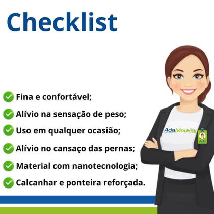 Imagem de Meia Venosan 6000 de Média Compressão 2030mmHg 3/4 Bege Pé Aberto Cód. BR62011