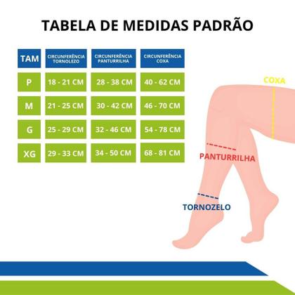 Imagem de Meia Venosan 6000 de Média Compressão 2030mmHg 3/4 Bege Pé Aberto Cód. BR62011