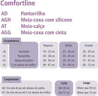 Imagem de Meia Venosan Comfortline Cotton com Algodão 20-30 mmhg AD - Panturrilha/Bege/Aberta/Curta
