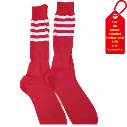 Imagem de Meião Futebol Profissional Liso Tamanho Único 40/45 Várias Cores 1 Fit