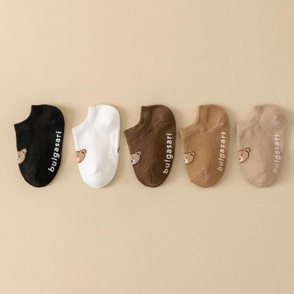 Imagem de Meias Antiderrapantes Para Bebês, 5 Pares, Solado De Silicone Antiderrapante Para Meninos E Meninas