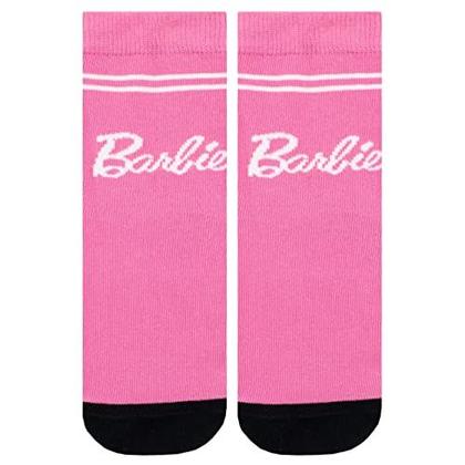 Imagem de Meias Barbie Girls 3 pares Rosa 5-8 - Conforto e Estilo