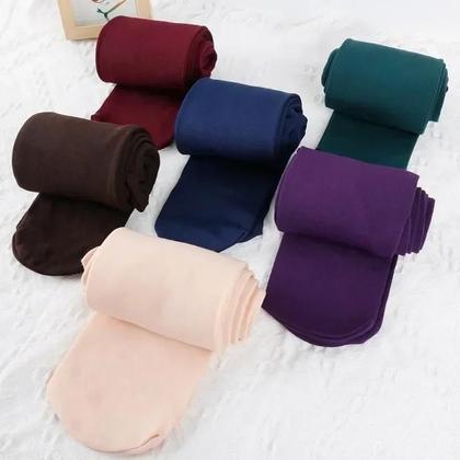 Imagem de Meias-calças Térmicas Forradas De Lã Antiderrapantes Para Inverno, Leggings Quentes Cor Da Pele,