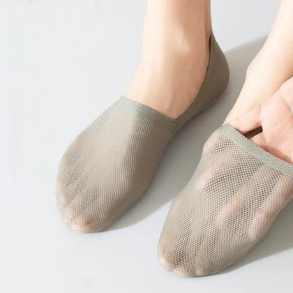 Imagem de Meias Casuais Finas E Respiráveis Para Homens, 3 Pares, Invisíveis, Baixo Corte, Antiderrapantes,