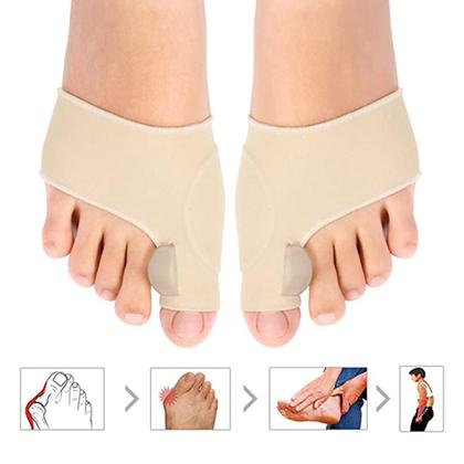 Imagem de Meias Corretivas Para Joanete Com Separador de Dedos em Silicone Protetor Ortopédico