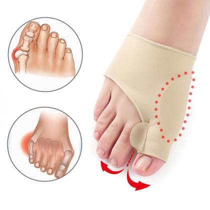 Imagem de Meias Corretivas Para Joanete Com Separador de Dedos em Silicone Protetor Ortopédico