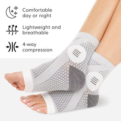 Imagem de Meias de compressão BraceAbility Neuropathy (3 pares) Grey S