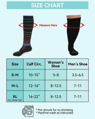 Imagem de Meias de compressão HAPIU Merino Wool 15-20 mmHg para mulheres e homens