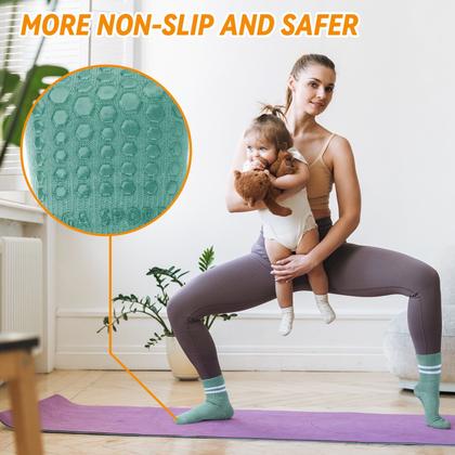 Imagem de Meias de Pilates antiderrapantes, 24 pares, alça de algodão e silicone