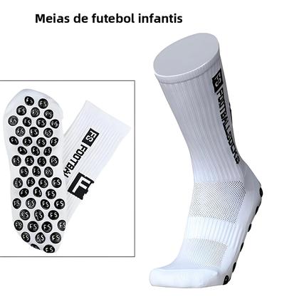 Imagem de Meias Esportivas Juvenis, 3 Pares, Respiráveis, Antiderrapantes, Com Aderência De Silicone, Meias De
