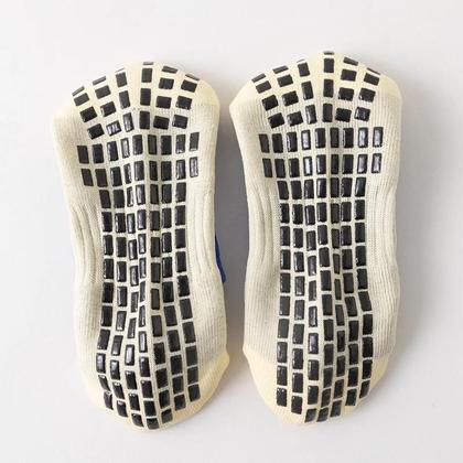 Imagem de Meias Esportivas Masculinas De Cano Médio Respiráveis Antiderrapantes 4 Pares Com Pontos De Silicone