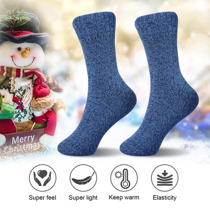 Imagem de Meias felpudas SISOSOCK para mulheres Cozy Soft Warm, pacote com 5 unidades de inverno