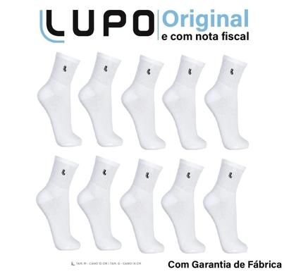 Imagem de Meias lupo cano médio algodão au walk sport kit c/ 6  63245