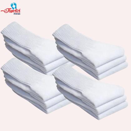 Imagem de Meias Masculina Branca 12 Pares