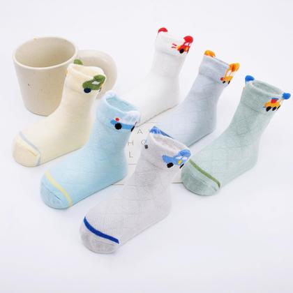 Imagem de Meias para bebês Aroveea, antiderrapante, tornozelo, pacote com 12, 3-5 anos