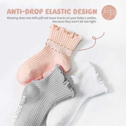 Imagem de Meias para bebês Aroveea, antiderrapante, tornozelo, pacote com 12, 6 a 12 meses