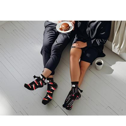 Imagem de Meias Vermeyen Magnetic Holding Hands Funny Couple Unissex