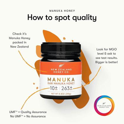 Mel Manuka Honey Umf 10+ Mgo 263+ Nova Zelândia - 250G - Mel