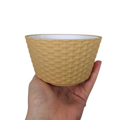 Imagem de Meleira Açucareiro Tigela Cumbuca Rattan Combinando Mesa Dec