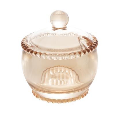 Imagem de Meleira de Cristal c/ Colher Pearl Âmbar - Wolff