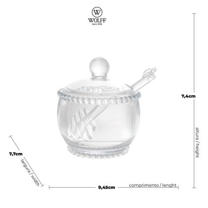 Imagem de Meleira de Cristal c/ Colher Pearl - Wolff