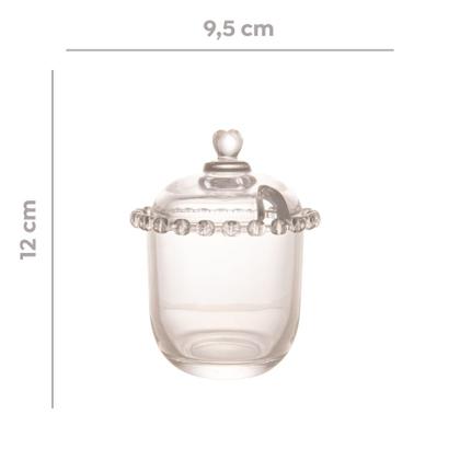 Imagem de Meleira de Cristal com Pegador Coração Lyor 9,5x12cm