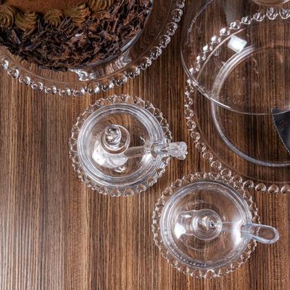 Imagem de Meleira Lyor Cristal C/Pegador Coração 9,5x12cCm - 1753