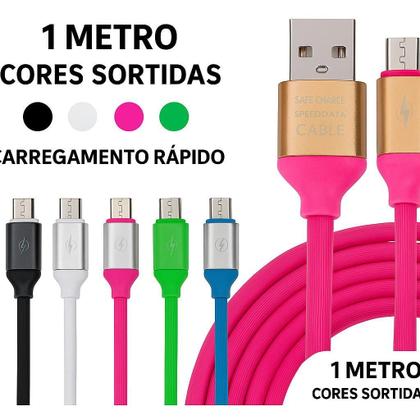 Imagem de Melhor Cabo Para Celular Caixa De Som Micro Usb V8 1 Metro
