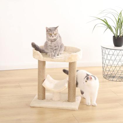 Imagem de Melhor plataforma Cat Tree Amazon Basics com arranhador bege